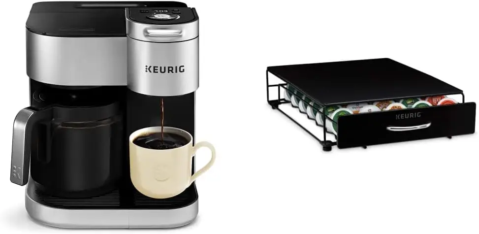 

Special Edition Maker, Silver & Under Brewer Storage Drawer, Pod Storage, Holds Upto 35 K-Cup Pods, Black