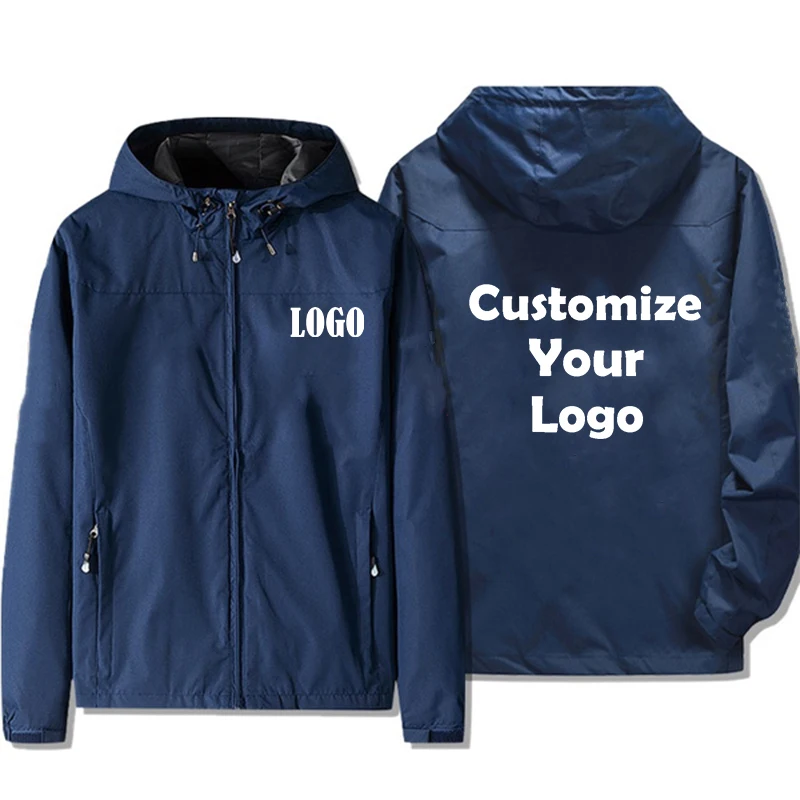 Customized New Trending Men's Casual Jacket Assault Suit Hooded Zipper Jacket Warm Windproof Waterproof Jacket