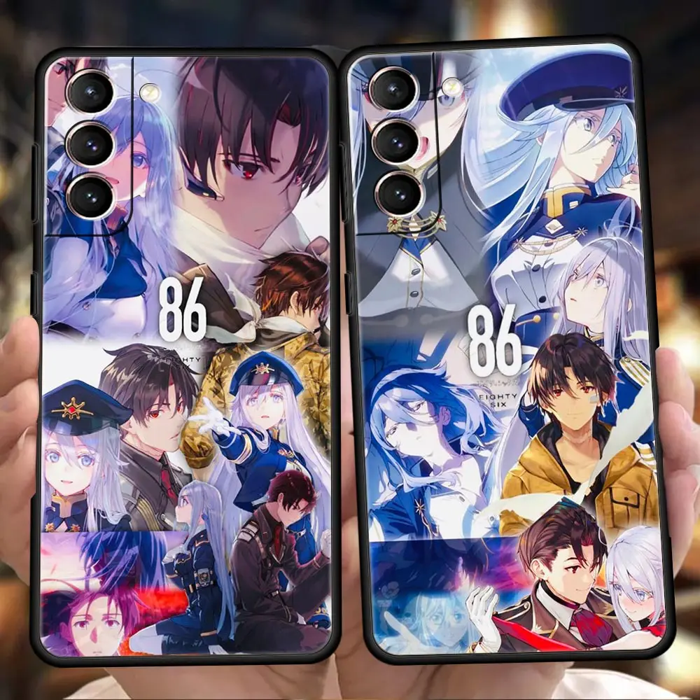 

86 Eighty Six Anime Phone Case for Samsung Galaxy S20 S21 FE S22 Ultra S10 S9 M22 M32 Note 20 Ultra 10 Plus 5G Silicon TPU Cover