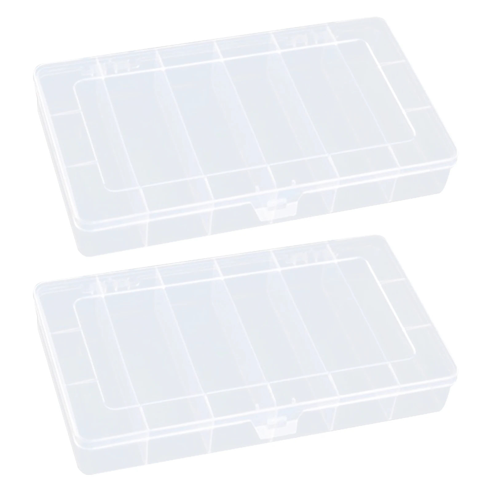 

2pcs Pins Screws Nails Hardware Storage Box Jewelry Earrings Craft Container Beads Clear Fishing Tackles Multipurpose 6 Grids