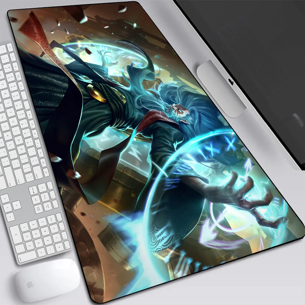 Большой игровой коврик для мыши League of Legends Zilean компьютерный ноутбука XXL офисный