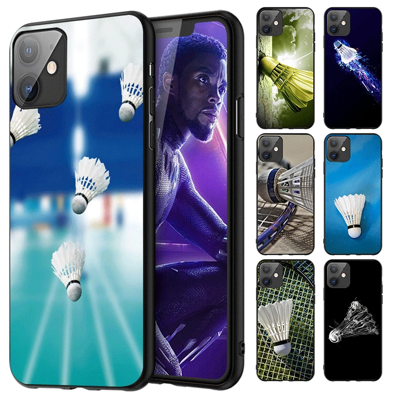 

Мягкий чехол для телефона из ТПУ для iPhone 12 13 14 Pro Max MINI Plus, симпатичный защитный спортивный чехол для бадминтона