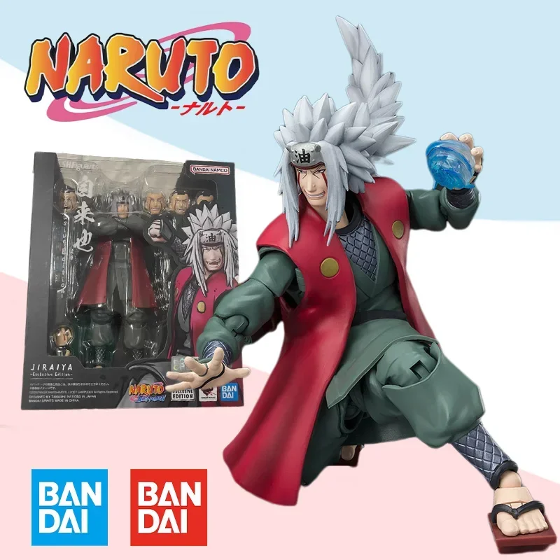 

Bandai Origianl box S.H.Figuarts SHF Naruto JIRAIYA EXCLUSIVE EDITION full action anime model kit finished toy gift for kids