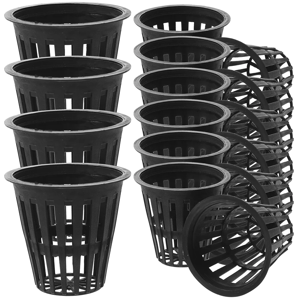 

Hydroponic Cup Net Cups Garden Basket Plastic Nursery Pots Mesh Containers