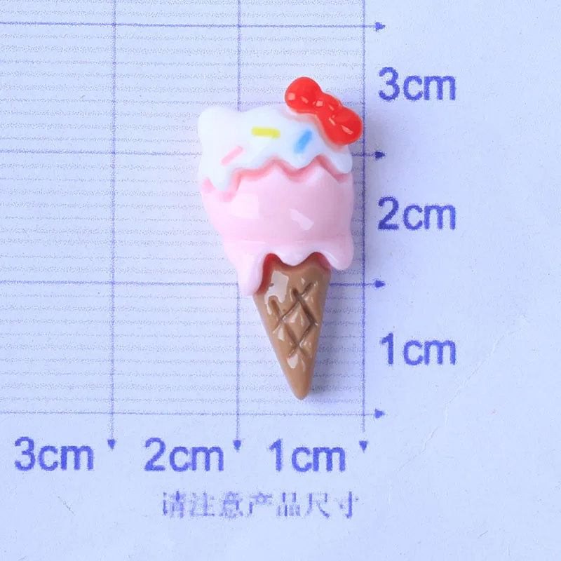 10 шт. новая милая яркая поверхность мультяшное животное мороженое смола альбом