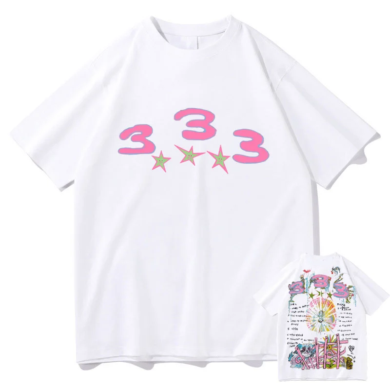 Bladee 333 Hip Hop Trend Skate Drain Gang T Shirt Unisex Harajuku T-shirt Men Women Fashion Artistic Sense T-Shirts