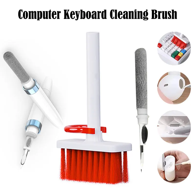 

3 in 1 Keyboard Cleaning Brush Earphone Keycap Puller Earphones Case Earbuds Cleaning Pen Brush For Beats Studio Buds/Airpods 3