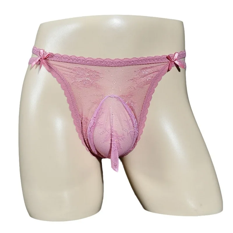 Мягкое кружевное нижнее белье для трансгендеров сексуальное прозрачное геев