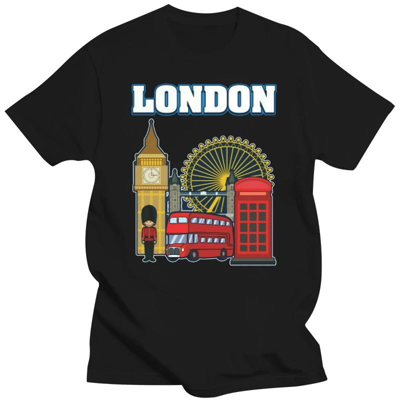 

London Souvenir T-Shirt Great Britain British Tour Bus Adult & Kids Tee Top Unisex Men Women Tee Shirt