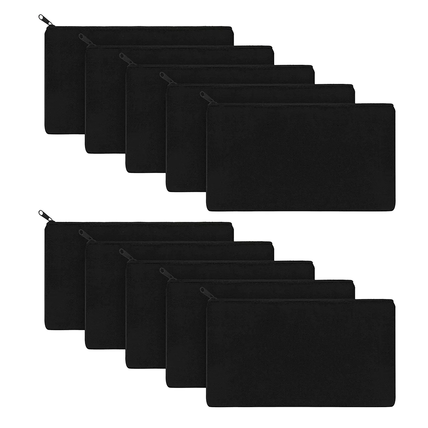 

10 Упаковок, Бежевый Пустой Холст, Пенал Для Рукоделия, Сумка Для Косметики, Школьные Принадлежности