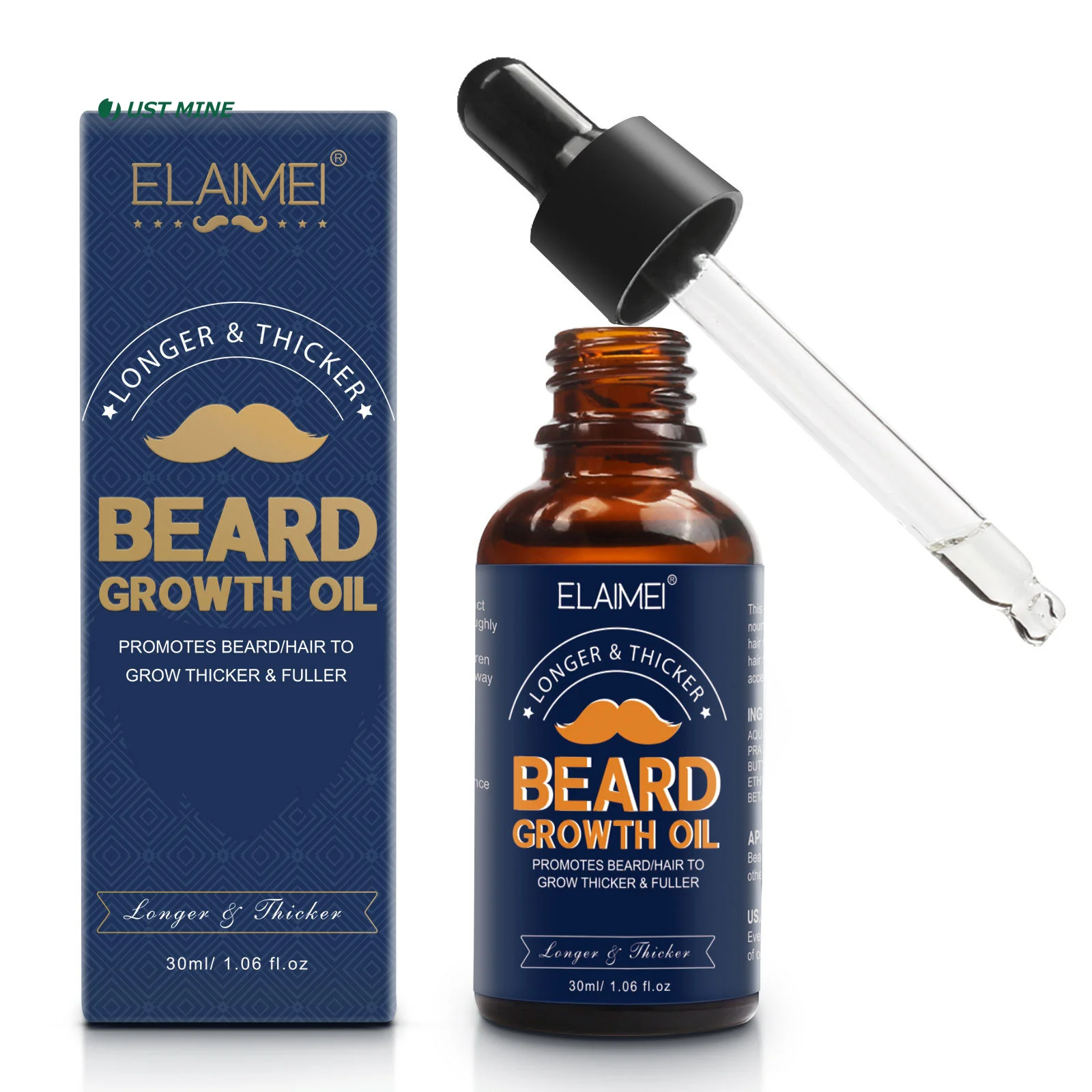 

New Men's Facial Beard Care Oil Nourishing Brighten Soften Longer Thicker Fuller Beard Essential Treatments Health Care Products