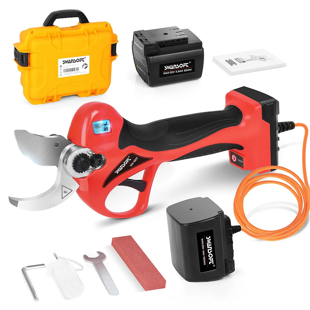 Электрические ножницы для резки swansoft sw 8617 беспроводные 40 мм секаторы с