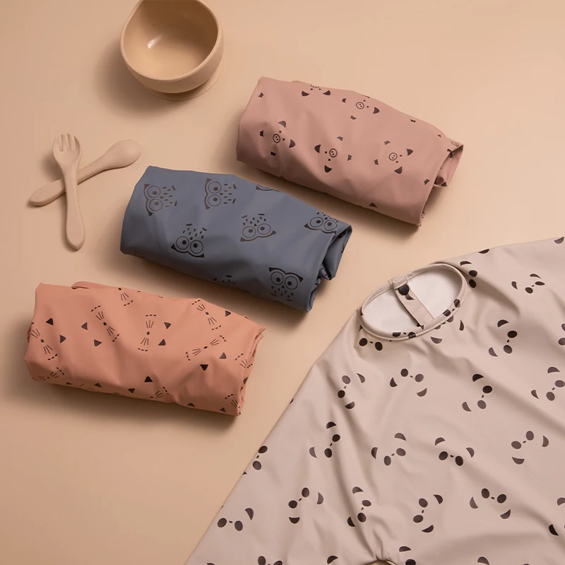 Детские нагрудники с принтом Детский фартук для еды новорожденных нагрудник