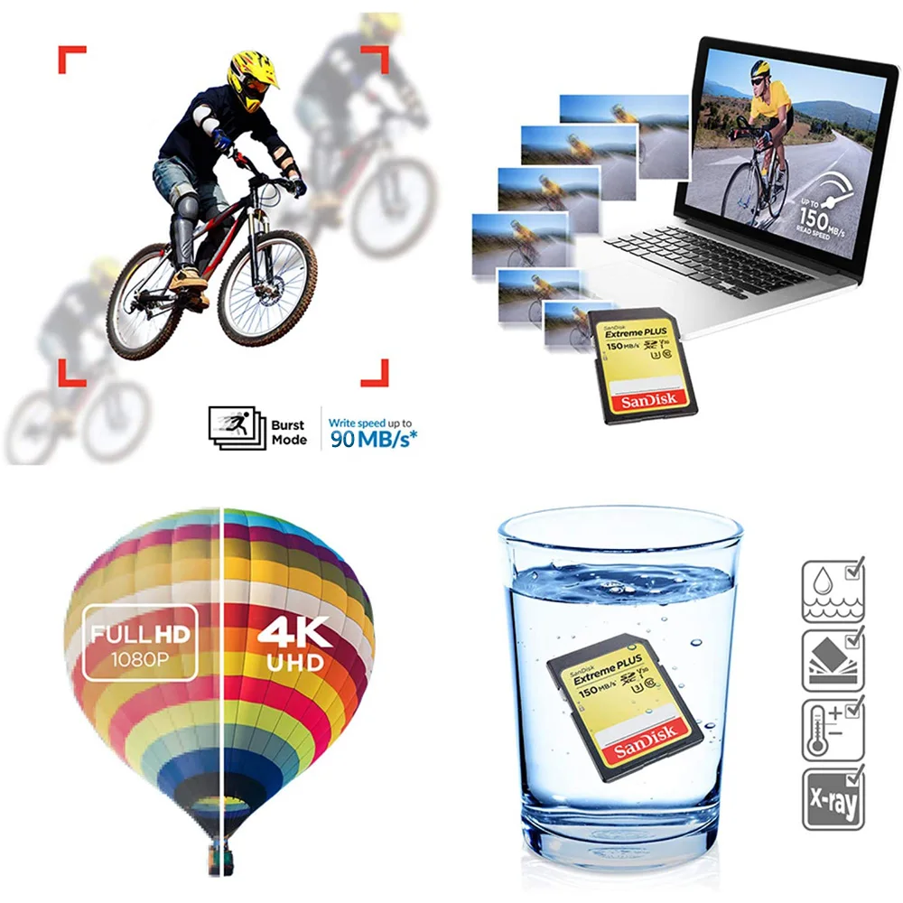 Sandisk карта памяти SD класс 10 128 ГБ 256 512 |