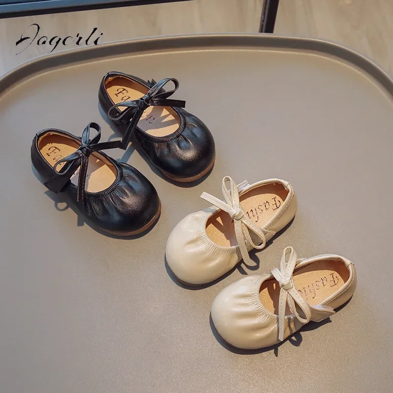 Туфли-лоферы из ПУ кожи для девочек размеры 21-30