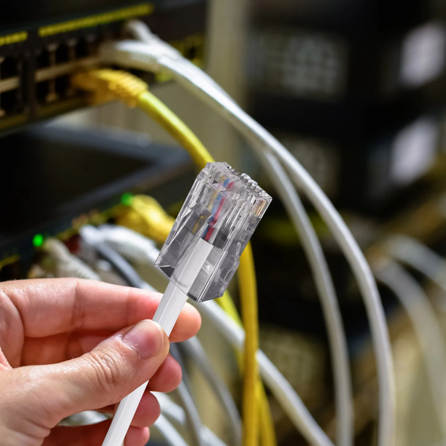 2 разъема 8P4C / RJ45 male RJ11 6P4C к гнезду M F адаптер телефонный Ethernet