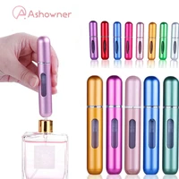8ml refillable mini perfume bottle portable aluminum atomizer 5ml refill perfume spray bottle cosmetic container for travel