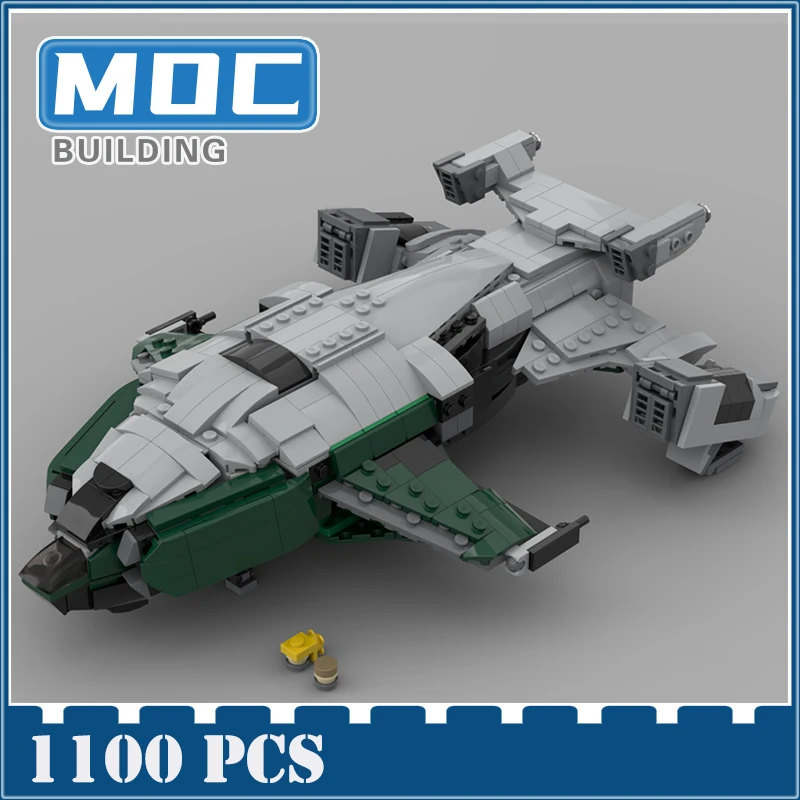 

Famous Show Alliance Challenger MOC Building Blocks Model Star Movie Ultimate Collection Interceptor Transporter Starship Toy