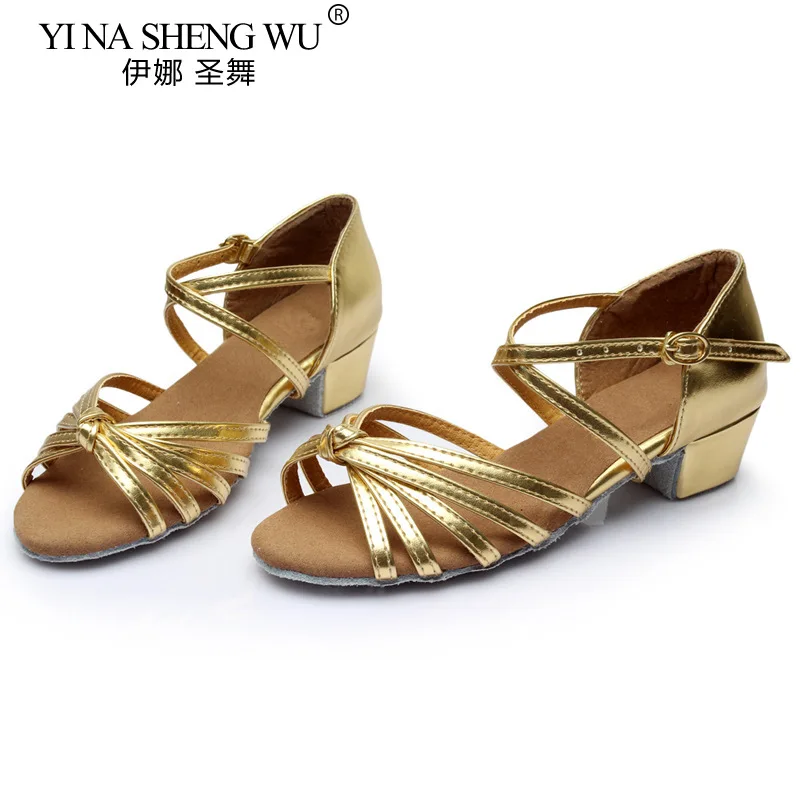 Обувь для латинских танцев девочек детская тренировочная обувь на низком