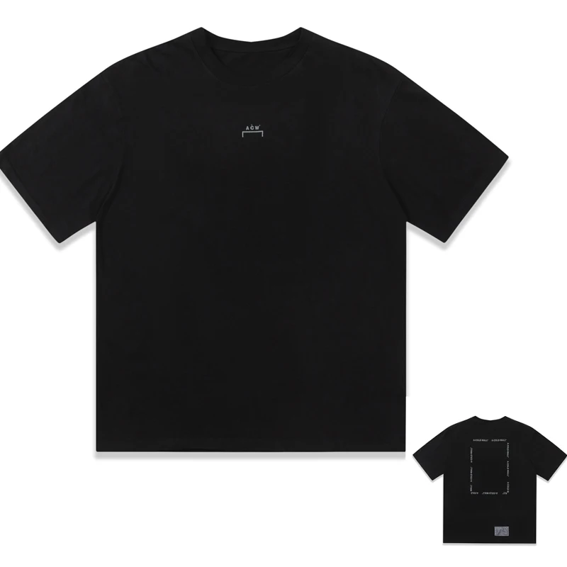 

High Quality Black A-COLD-WALL* Fashion T-ShirtMen and Women The Same Kind1:1 Oversized Short Sleeve Tee