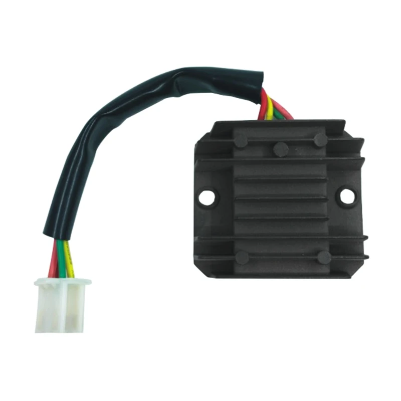 

Motorcycle 4 Wires 4 Pins 12 Voltage Regulator Rectifier Compatible with CG125 FXD125 Gy6 150cc Scooter Moped ATV Metal