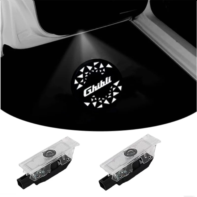 2X светодиодный проектор с логотипом лампа для автоматической двери призрачный