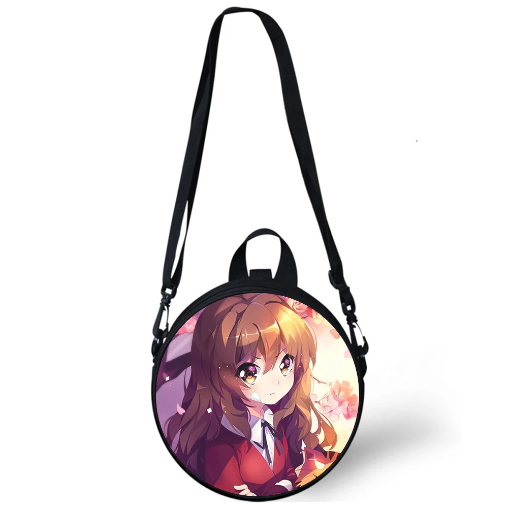 Anime Toradora Aisaka Taiga Child kindergarten Bag 3D Print Crossbody Shoulder Bags School Women Mini Round Bagpacks Rugtas Bag