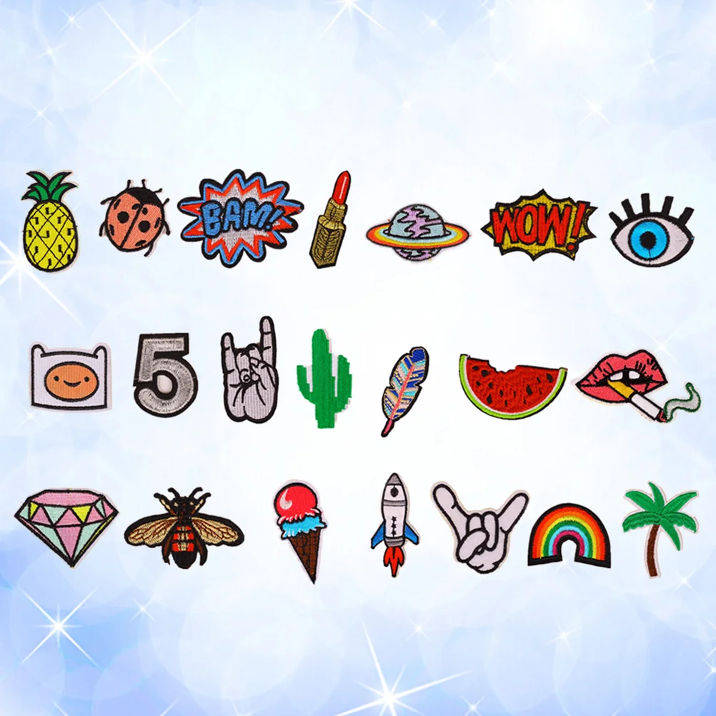 

Cartoon on for Clothing Creative Patch Sewing Appliques Embroidered Appliques