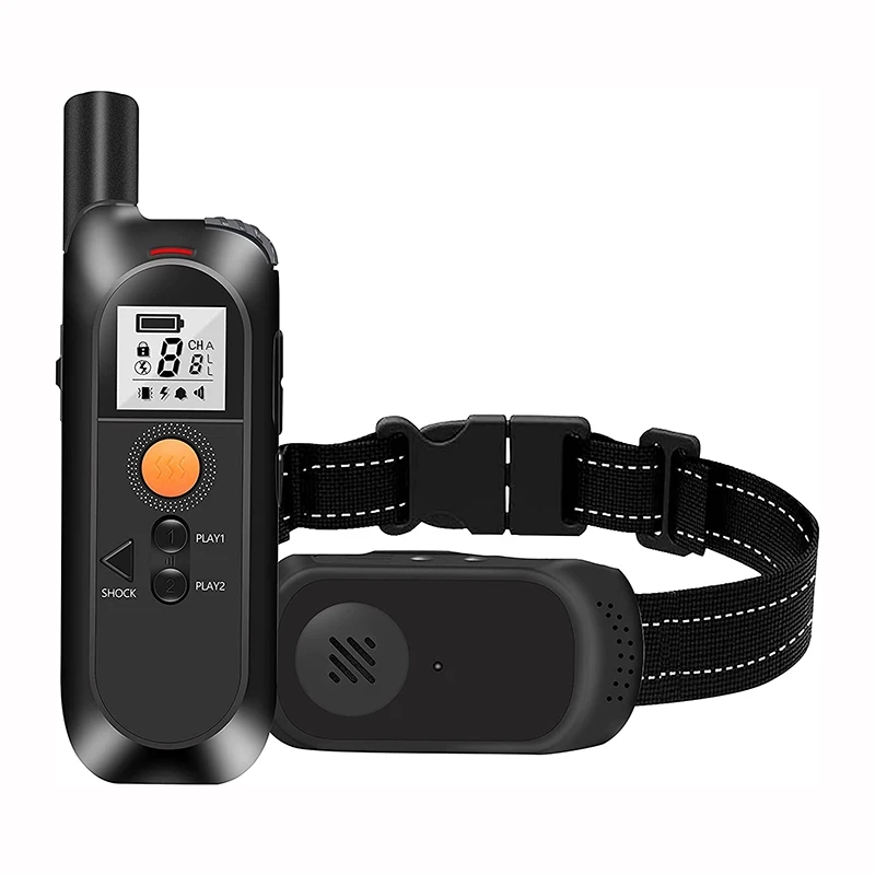 

Dog Shock Collars with Remote Rechargeable Dog Training Collar 1600Ft Remote Range Adjustable Shock Levels