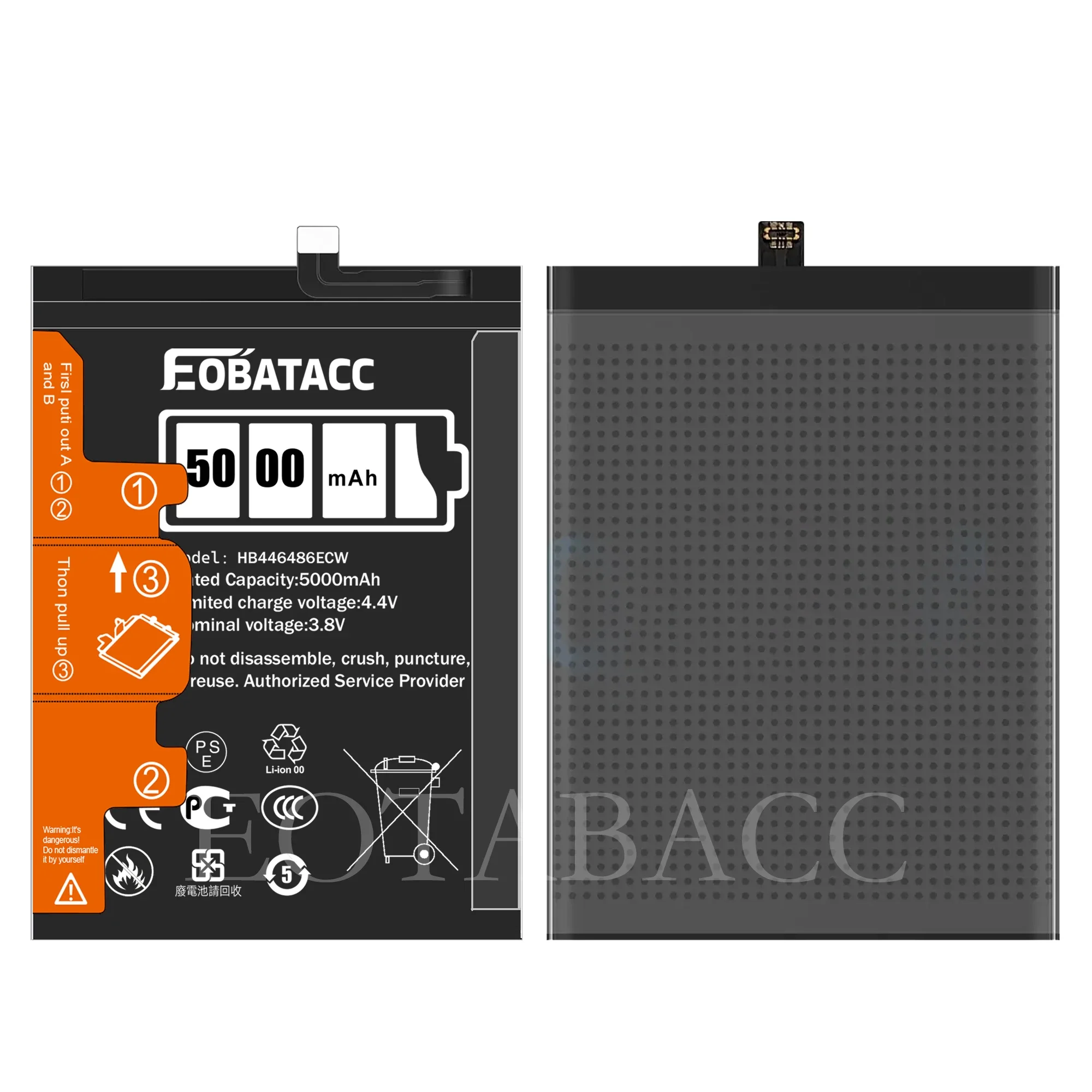 EOATABACC Совершенно новый HB 446486 Сменный аккумулятор ECW 5000 мАч для HUAWEI P Smart Pro/Y9 Prime 2019/Y9P