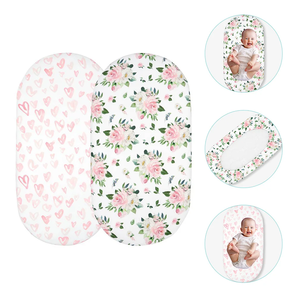 

Bassinet Mattress Sheets Pad Baby Crib Cover Bed Sheet Cradle Pads Protector Cotton Toddler Sleeper Nursery Bedding Bedside