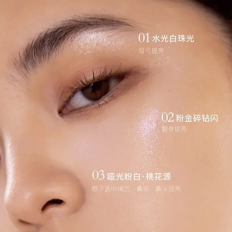 Новая серия встраиваемая Палетка для лица жемчужные матовые хайлайтеры румяна