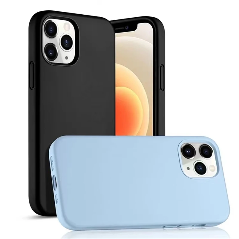 

Luxury Liquid Silicone Case For iPhone 13 11 12 Pro Case Cover For iPhone Max XS Max XR X 7 8 Plus 6 Soft Camera Protection Case