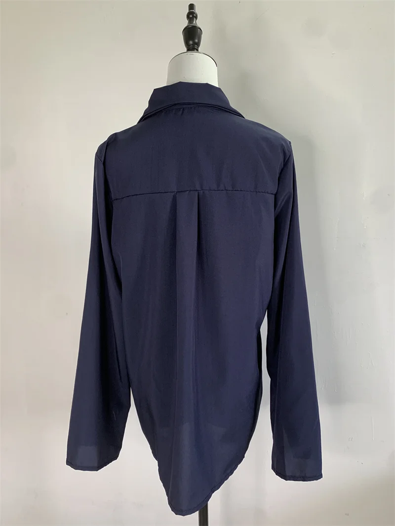 Блузка PLAZSON Женская с длинным рукавом модный топ во французском стиле однотонная