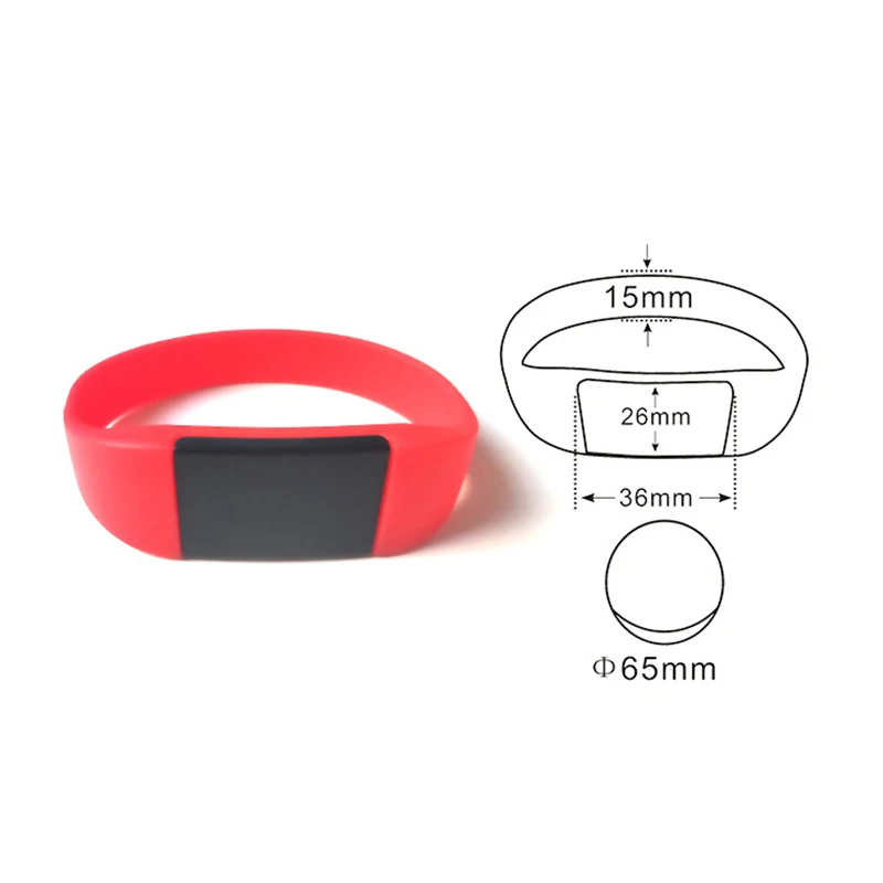 

zhizaibide RFID-браслет перезаписываемый черный