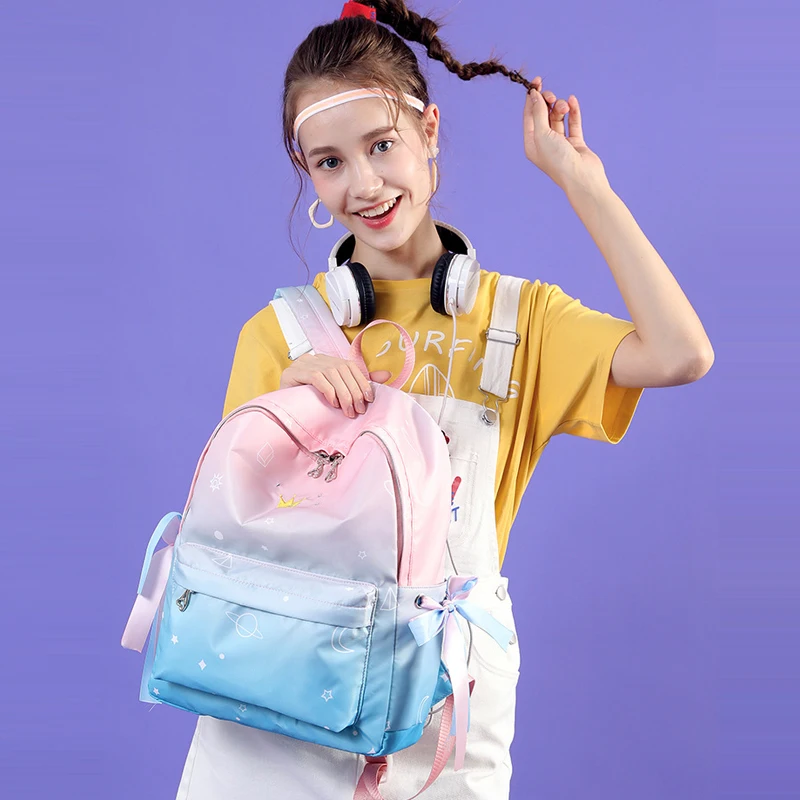 Cool Night Luminous Backpack Printing School Anti-theft Bagpack School Bags for Girls Schoolbags for Teenagers Mochila Infantil