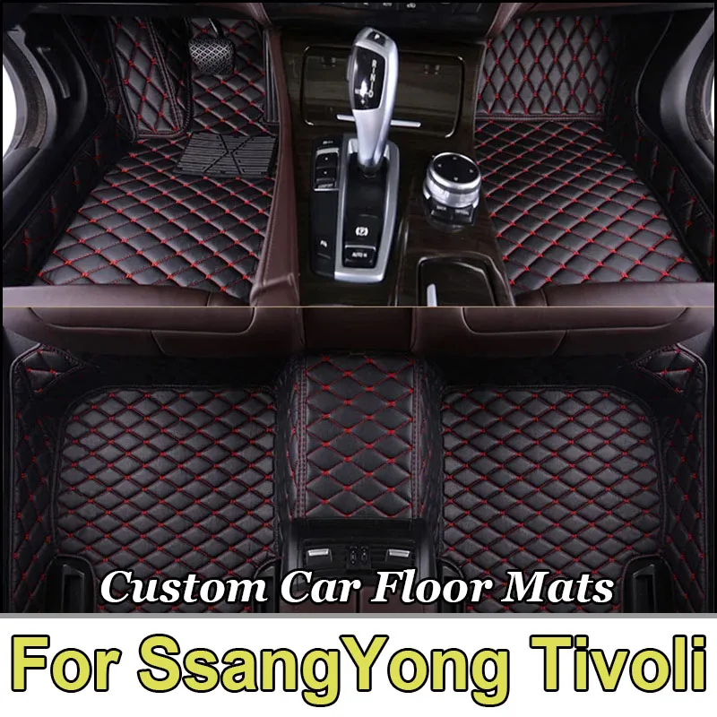 Автомобильные коврики для SsangYong Tivoli XLV Air Grand LUVi 2015 ~ 20222 защитный коврик кожаные
