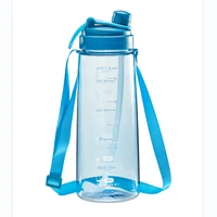 outdoor travel cup sports gym drink tumbler 1 72 2l water bottle with time scale large capacity straw mug portable fitness jugs