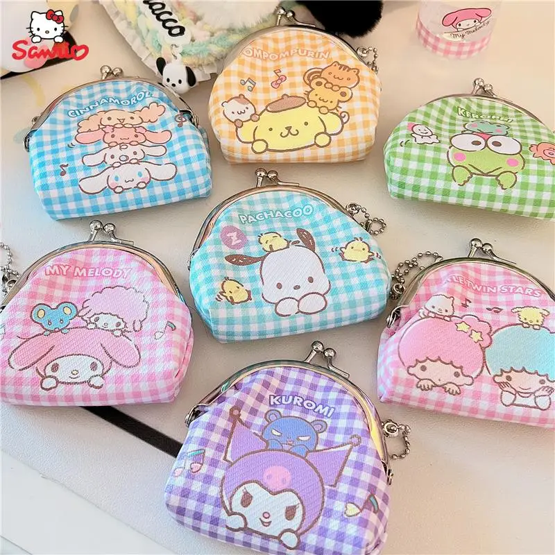 

Мультяшный аниме Sanrio аксессуары Cinnamoroll Kuromi MyMelody Kawaii Кошелек для монет креативный милый брелок Подвеска сумка Детский подарок