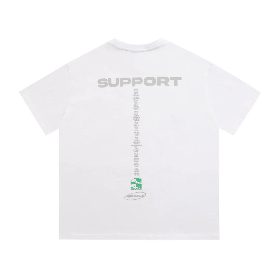 

2022ss Grailz Support Printed Women Men T shirts tees Hiphop Streetwear Men Casual Cotton T shirt Summer Style
