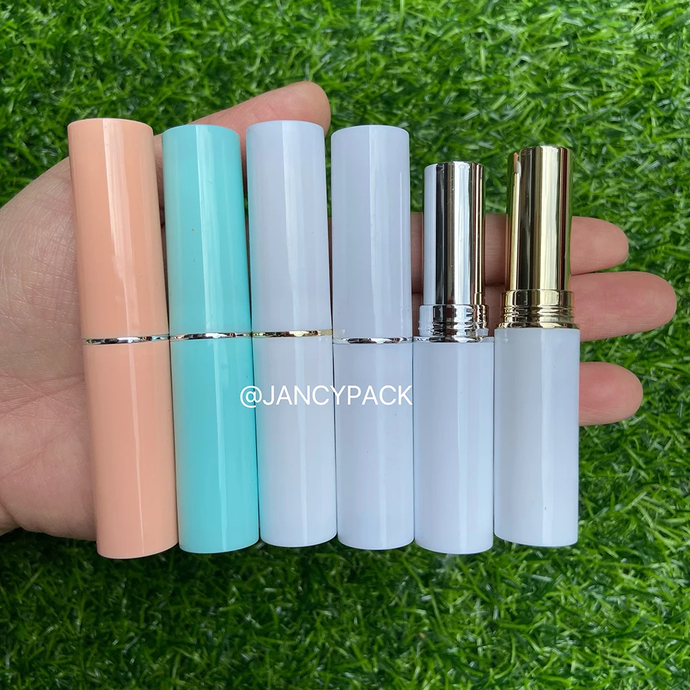 Фото 3G косметический пустой блеск для губ Chapstick, тюбик для бальзама с крышками, тюбик для блеска для губ, красочные пустые косметические контейнеры, индивидуальный логотип №1