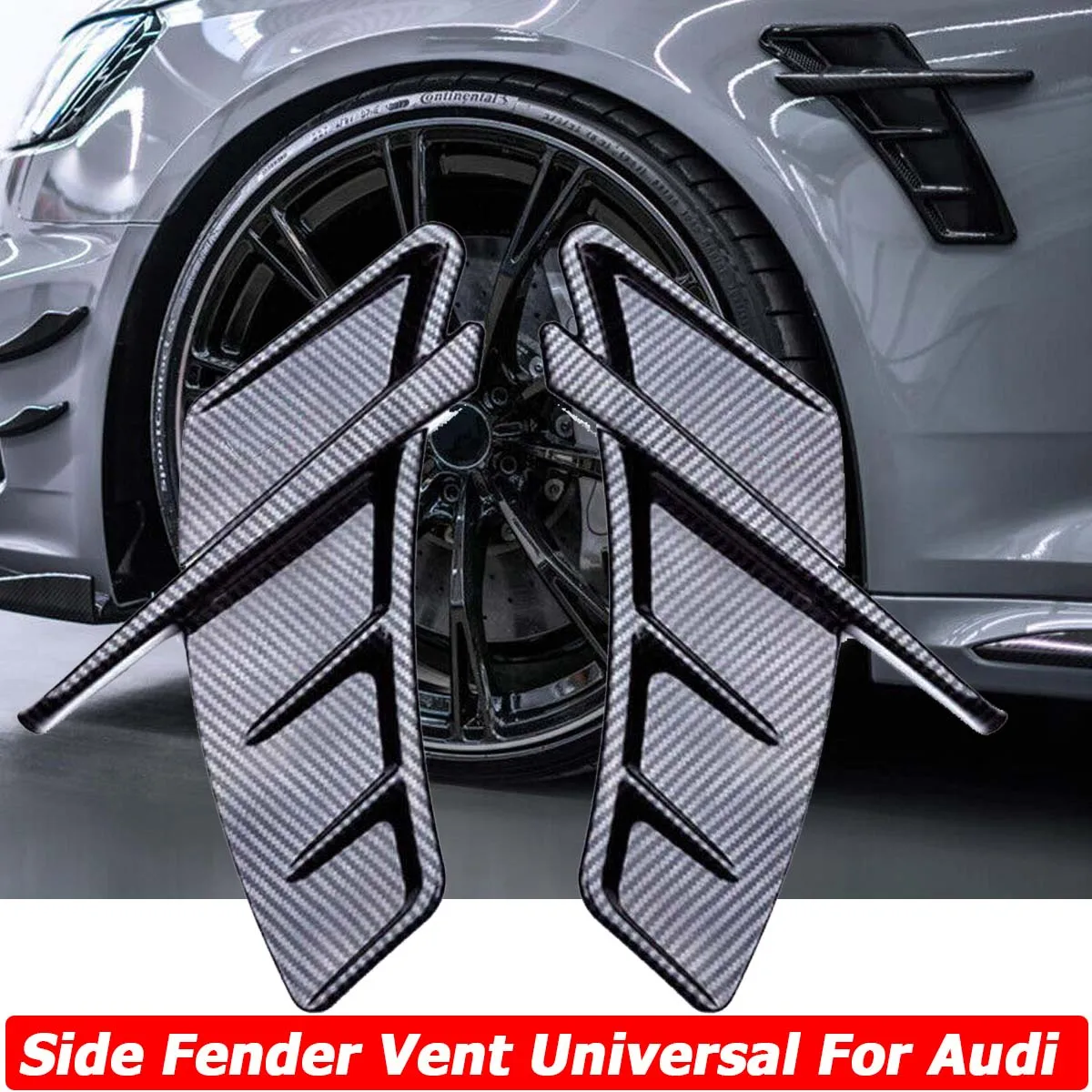 

Car Sticker Side Air Fender Vents Cover For Audi A6 S6 C6 C5 A3 S3 8V 8P A4 S4 B8 B6 B7 B9 Q5 A5 S5 Q3 Q7 Q2 Auto Accessories