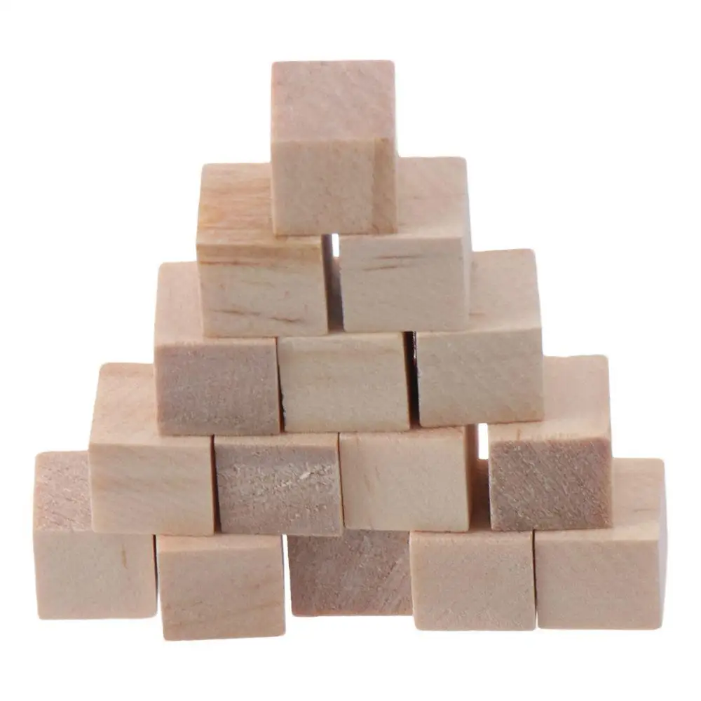 300 шт. деревянные кубики из сосны 1 см