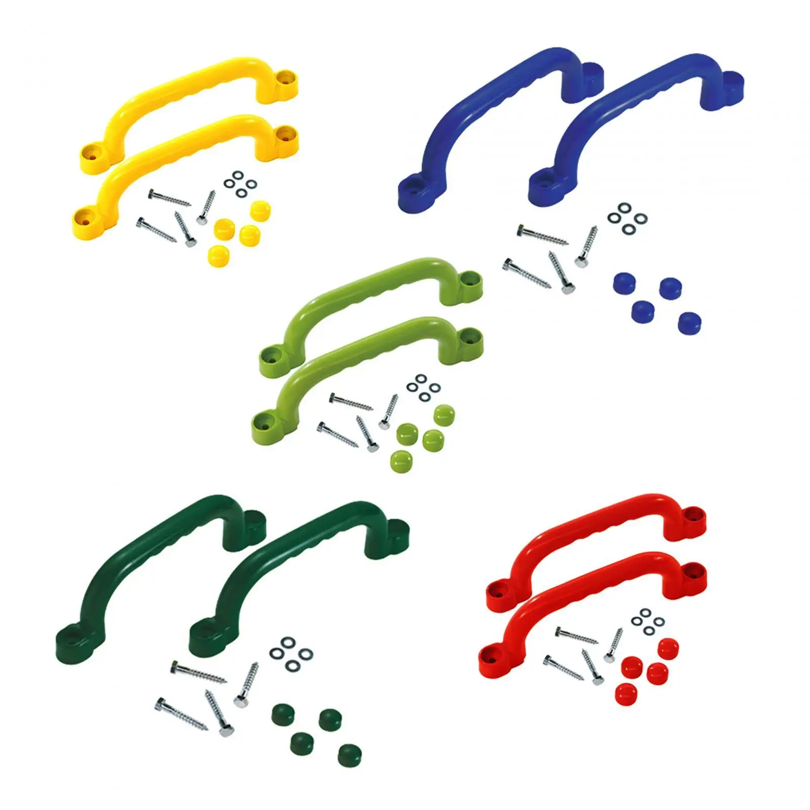 

2Pcs Playground Equipment Play Playhouse Grab Handle Bars Playroom Ladder Handles for Backyard Jungle Gym Playhouse