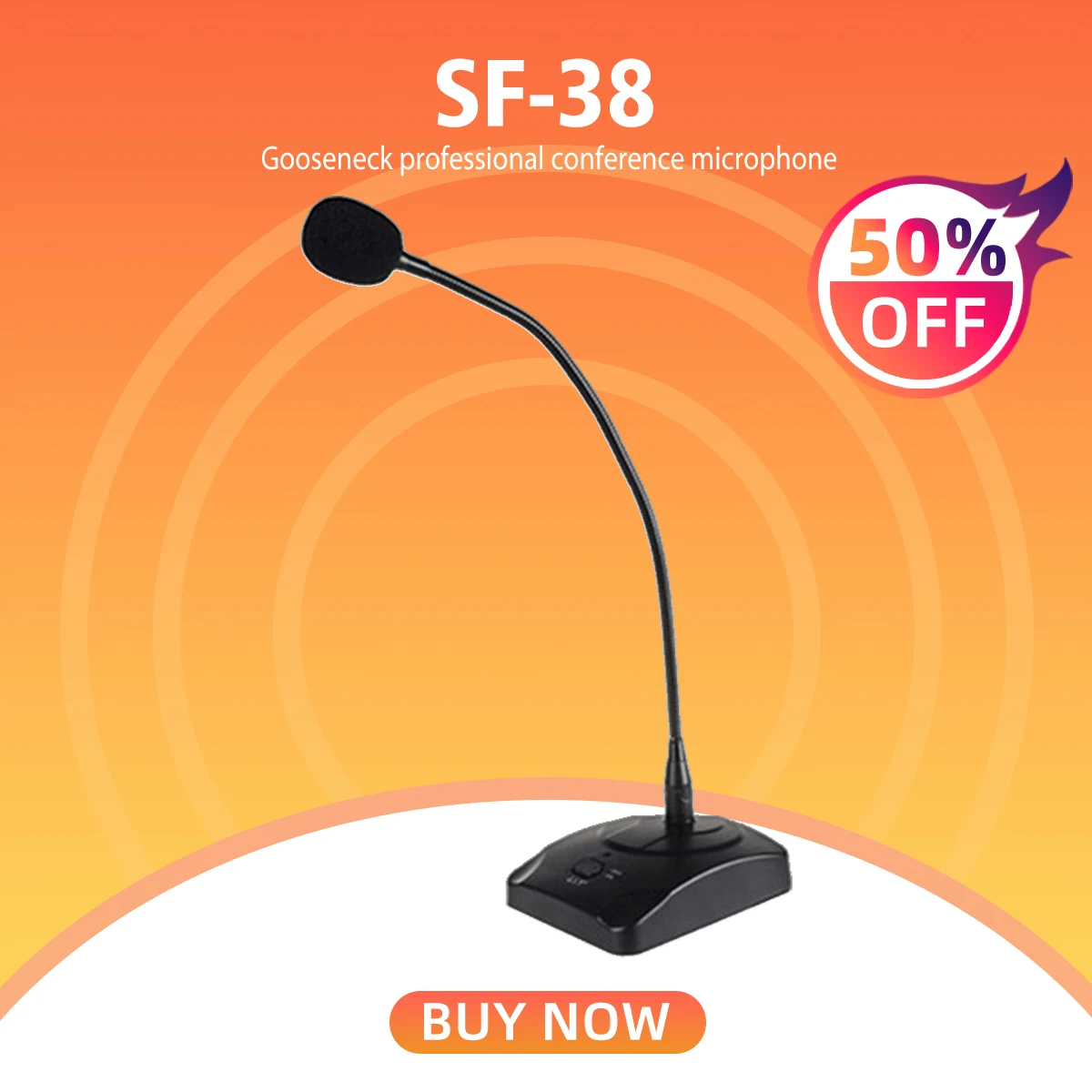 

SF-38 Wired gooseneck microphone omni-directional conference condense mic conference microphone