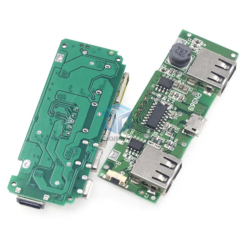Светодиодный двойной USB 5 В 18650 а Micro/Type-C внешний аккумулятор модуль зарядки
