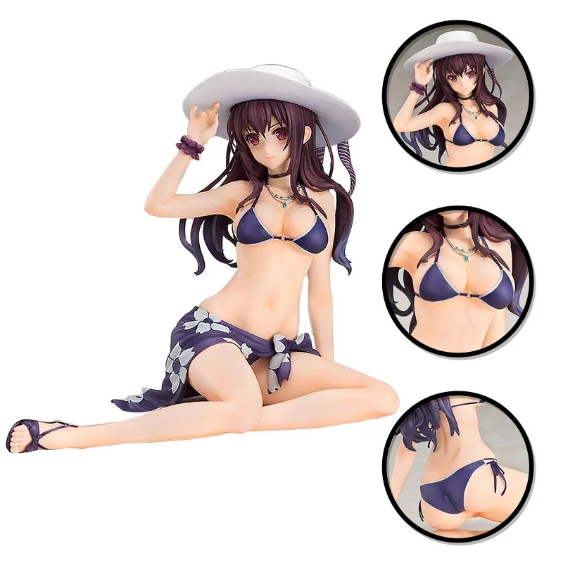 

13 см аниме фигурка Kasumigaoka Utaha сексуальный купальник Стриппер колени кукла Фигурка ПВХ подарок настольная коллекция декоративные игрушки