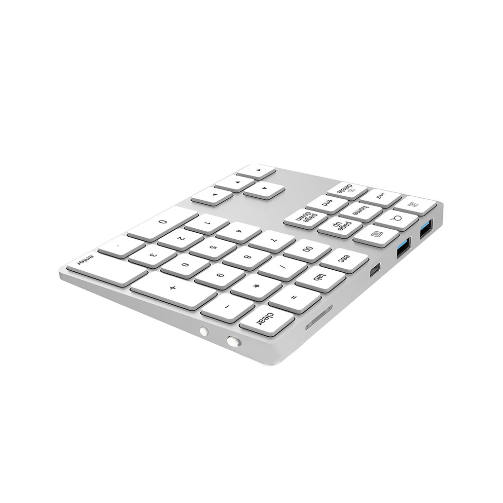 

Клавиатура беспроводная из алюминиевого сплава, Маленький приемник, прочная стабильность, эргономичная карманная клавиатура, цвет черный, trade edition