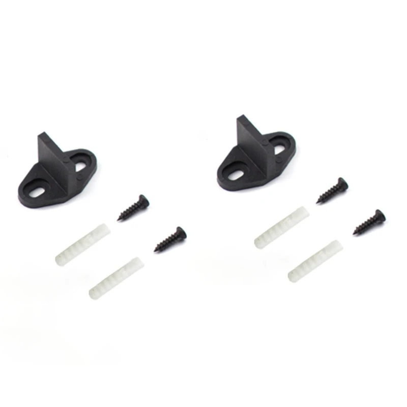 

2pcs Bottom Bracket Floor Low Noise Barn Door Guide Parts Sliding Anti Swinging Fixing Adjustable Ultra Smooth Accessory