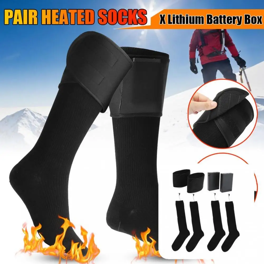 

2 Pairs Winter Stockings Chic Safe Knitted Unisex Winter Stockings for Cycling Winter Socks Winter Stockings